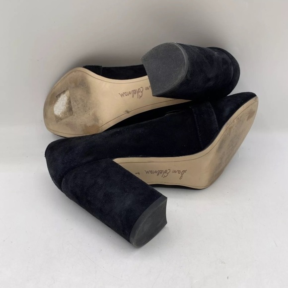 Sam Edelman Black Heels with Gold Buckle - Picture 9 of 9